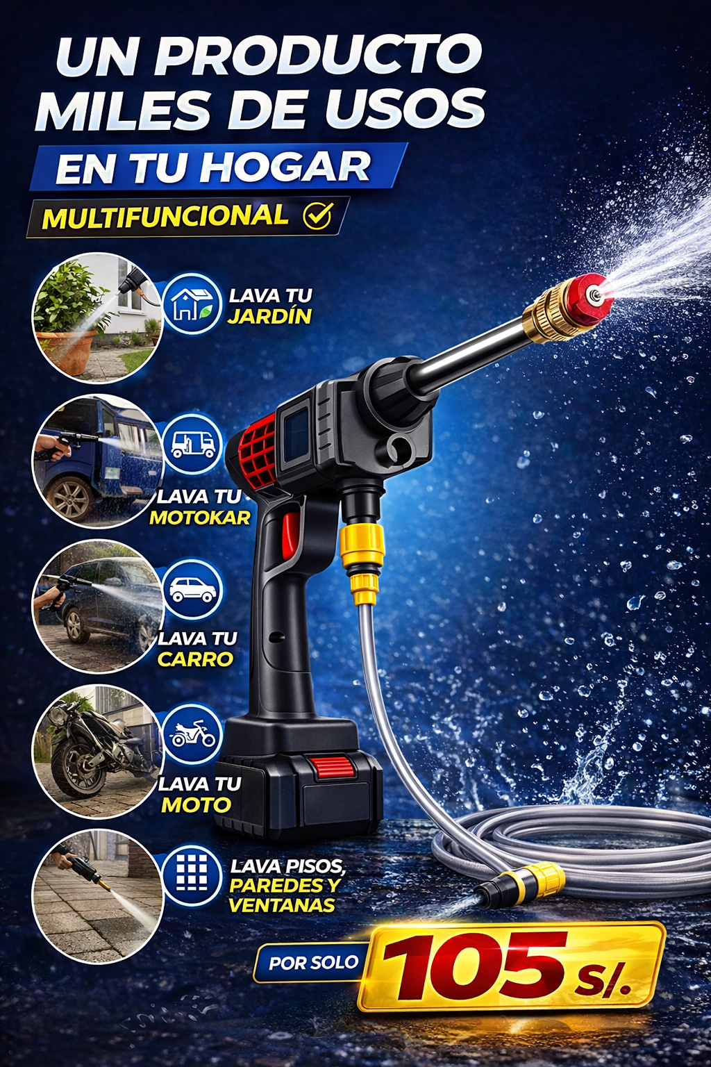 SUPER HIDROLAVADORA PORTATIL