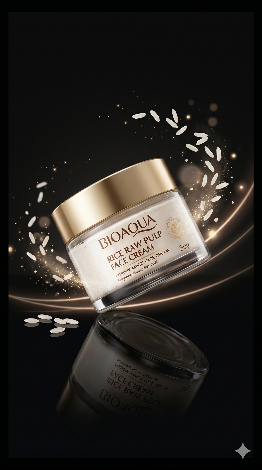 Crema Facial de Arroz BIOAQUA 50G