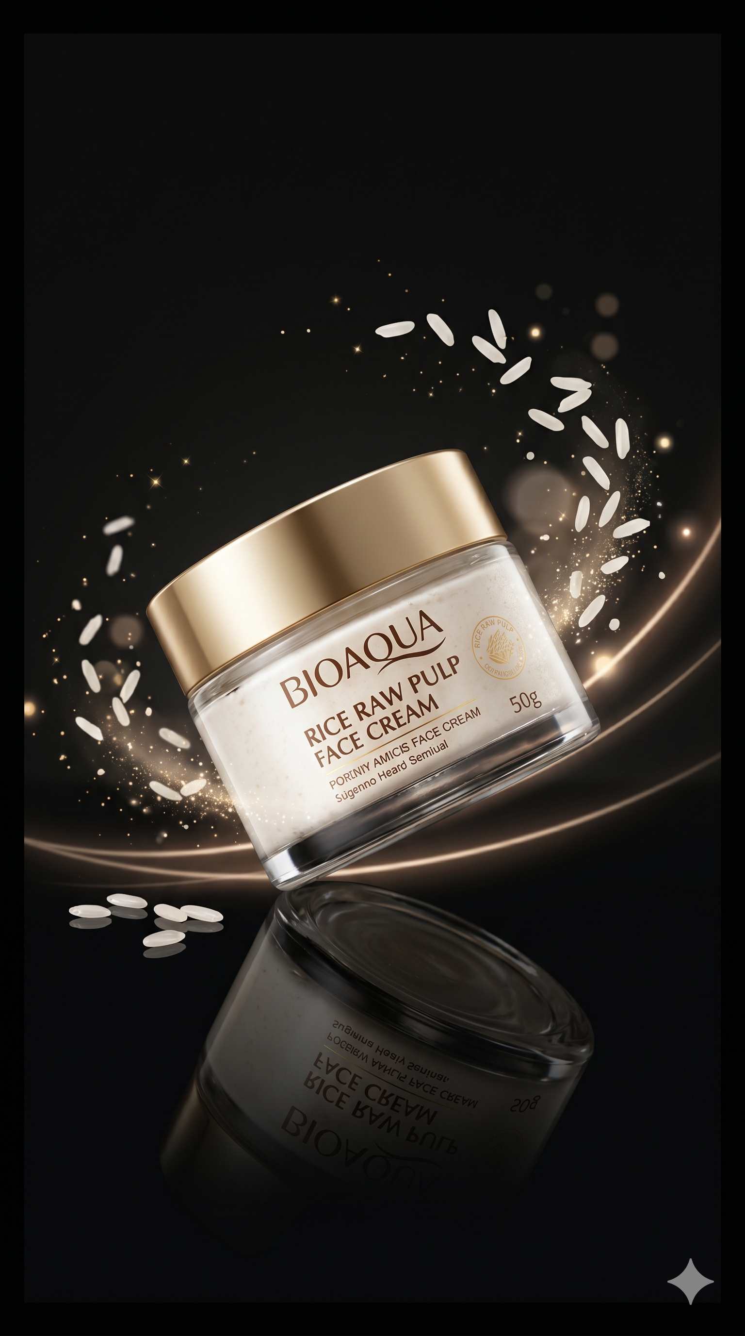 Crema Facial de Arroz BIOAQUA 50G